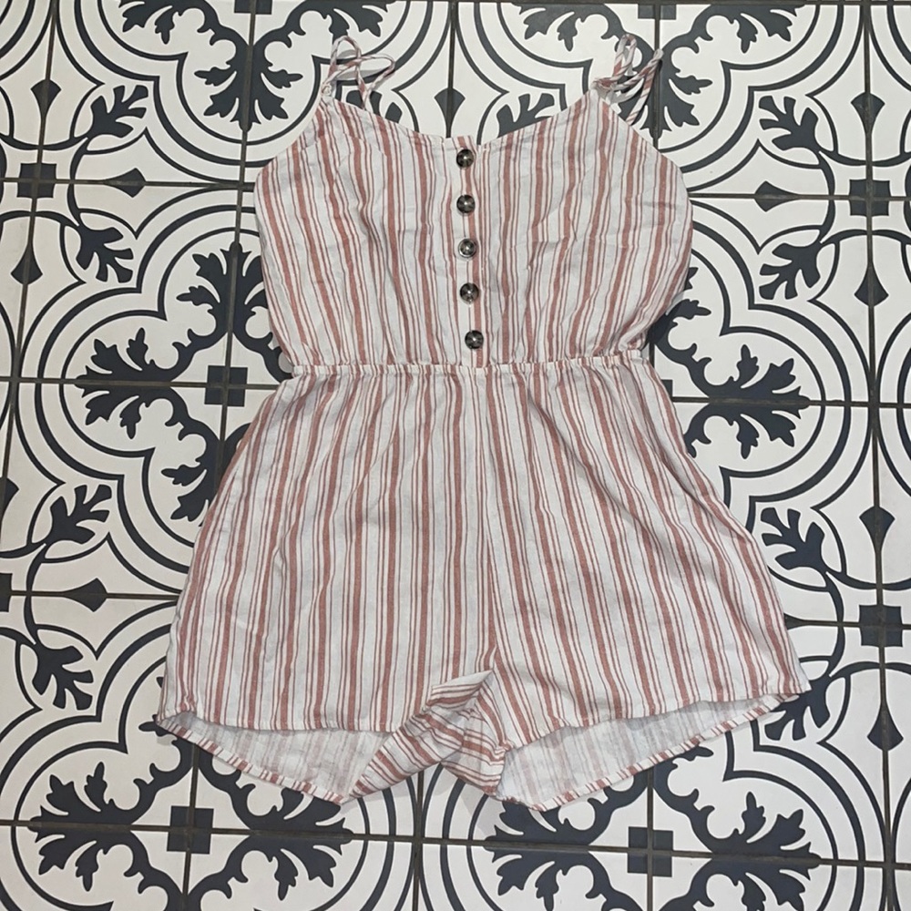 Striped romper